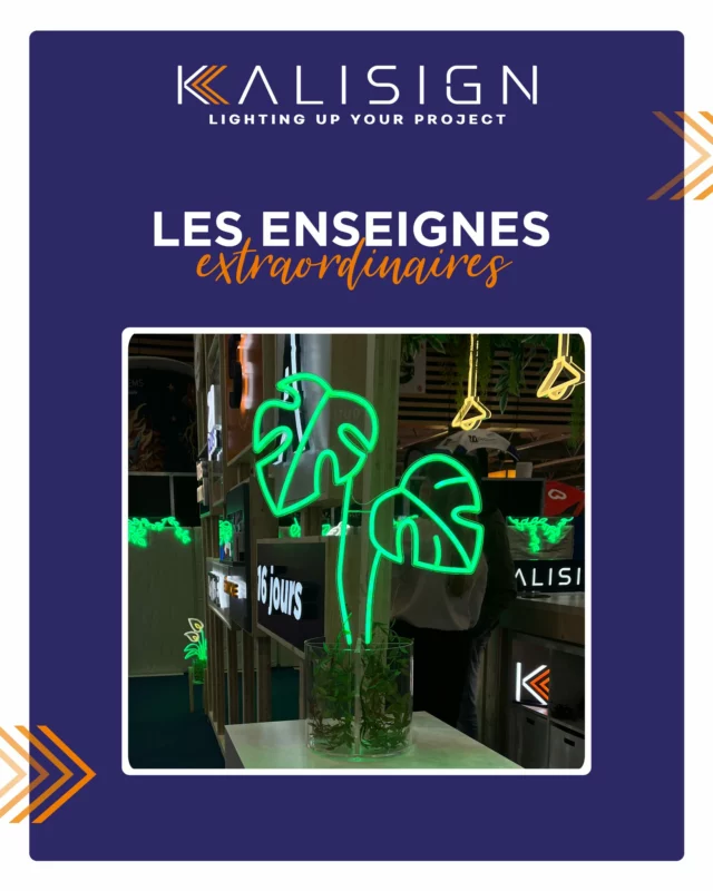 🖼️ L’enseigne, une œuvre d’art !

Si vous étiez au C!Print en février, vous avez sans doute pu découvrir toute la verdure qui décorait notre stand ! Nous avons fait de notre K-Flex de véritables éléments de décoration : parce que les enseignes ne se limitent pas aux noms de marque ou aux logos, les possibilités sont multiples. Laissez parler votre créativité pour créer des univers uniques. 🌀

Notre équipe commerciale est là pour vous accompagner lors de chacun de vos projets ⬇️

✉️ contact@kalisign.com
📞 +33 (0)3 66 72 89 69

#blocled #light #enseignelumineuse #enseigne #sign #ledlights #led
