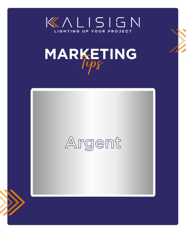 🩶 Psychologie des couleurs

Les couleurs affectent nos pensées et nos émotions, c’est pourquoi leur utilisation peut s’avérer très utile en marketing et en communication : en aidant votre client à choisir la bonne couleur pour sa marque, vous lui permettrez de faire passer le bon message !

La signification des couleurs changent d’un pays à l’autre, en fonction de la culture, connaître son audience est donc primordial.

Petit point sur la couleur argent ⬇️

Futuriste, élégance, modernité et parfois nostalgie, l’argent revêt de nombreuses significations.

Difficile de penser à l’argent sans penser à son pendant, l’or. Ces deux métaux précieux sont signes de richesse, cependant l’argent apporte une élégance plus discrète, ce qui en fait une teinte de choix pour de nombreuses marques. Si le gris peut sembler vieilli, l’argent, lui, scintille et inspire l’avenir : des combinaisons d’astronaute aux bagues de fiançailles, en passant par la technologie, il est présent dans nos vies comme une promesse de futur.

Transmettez vos valeurs et vos messages grâce aux couleurs ! Chez Kalisign, nous travaillons avec 3M et Avery Dennison, pour garantir des couleurs vibrantes.

✉️ contact@kalisign.com
📞 +33 (0)3 66 72 89 69

#madeinfrance #light #enseignelumineuse #enseigne #sign #ledlights #led